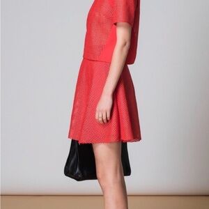 Sachin + Babi Vibrant Red Mesh Ensemble